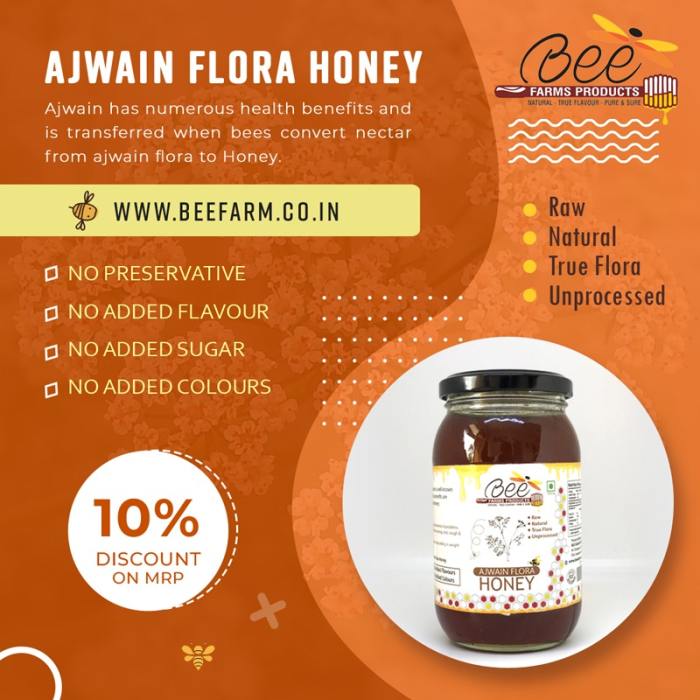 Ajwain Honey, Organic Honey, Raw Honey