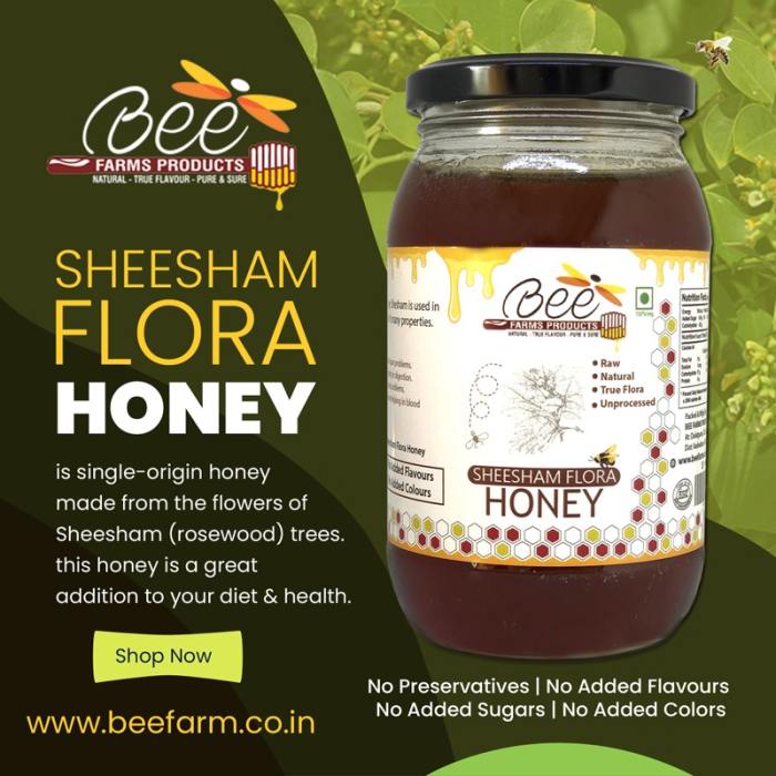 Sheesham Honey, Rosewood Honey, Organic, Raw, Natural